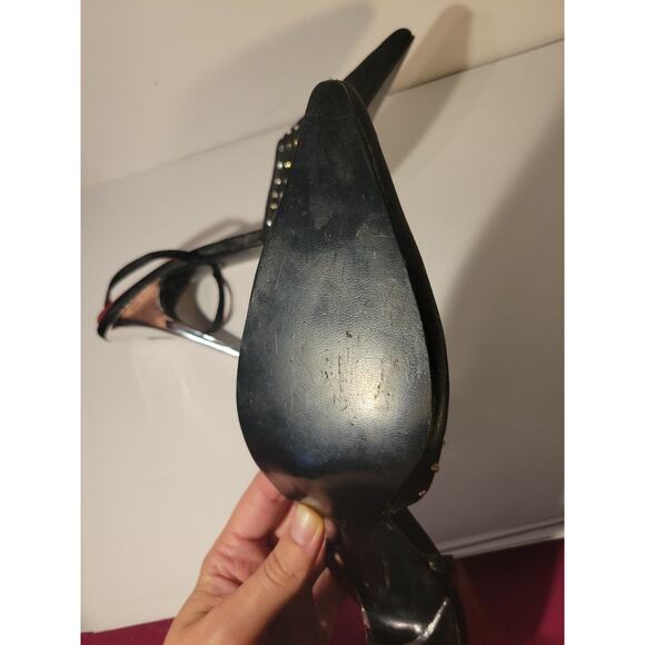 CV Collection Womans Black/Red Stilletto Heels Size 8 - Picture 12 of 13